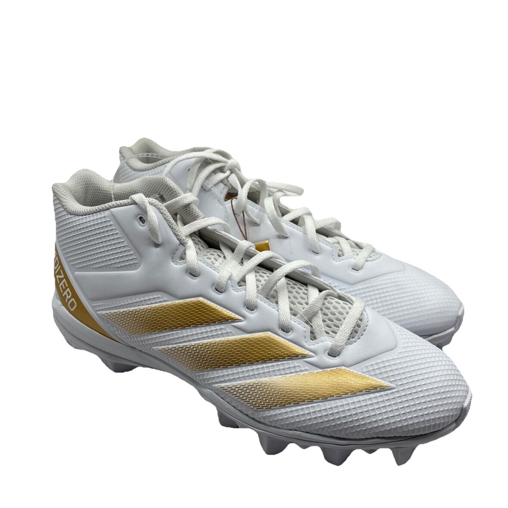 Adidas Adizero Impact.2 MD Football Cleats Mens Size 10 White Gold‎ IF5106 NEW